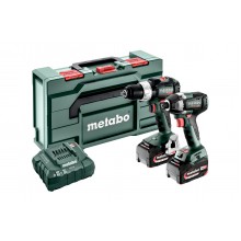 COMBO METABO 2.8.8-18 V TRAPANO AVVITATORE A PERCUSSIONE SB 18 LT BL + AVVITATORE A MASSA BATTENTE SSD 18 LT 200 BL